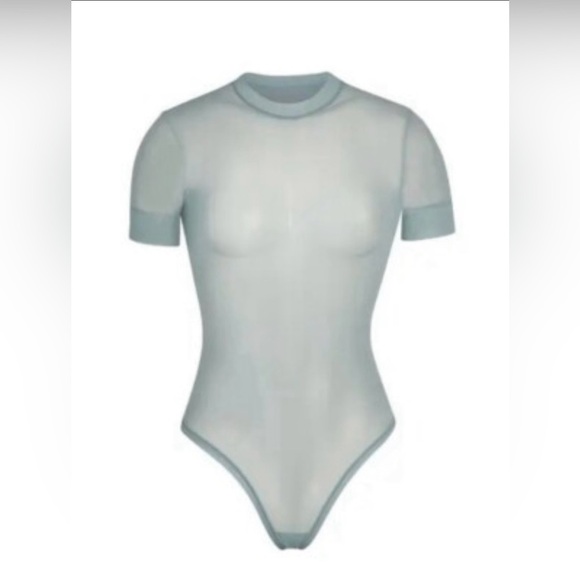 SKIMS Summer Mesh T - Shirt Body - Sky Blue - Picture 1 of 12
